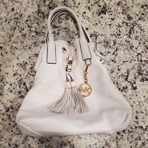 Michael Kors Vanilla Leather Shoulder Bag
